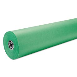 Pacon Rainbow Duo-Finish Colored Kraft Paper, 35 Lb Wrapping Weight, 36" X 1,000 Ft, Brite Green
