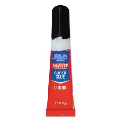 Loctite Super Glue Liquid Tubes, 0.07 Oz, Dries Clear, 2/Pack