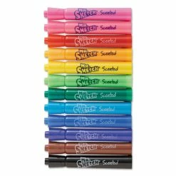 Mr Sketch Scented Watercolor Marker Classroom Set, Broad Chisel Tip, Assorted Colors, 192/Set