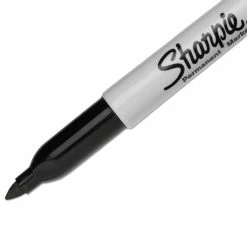 Sharpie Fine Tip Permanent Marker, Fine Bullet Tip, Black, Dozen -SAFAVIEH Shop 285272