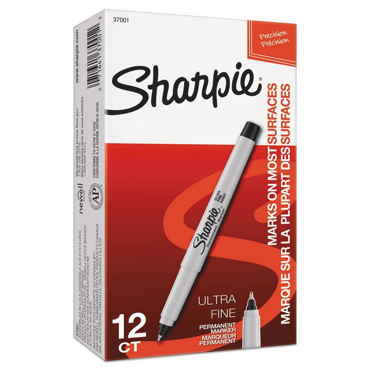 Ultra Fine Tip Permanent Marker, Extra-Fine Needle Tip, Black, Dozen Sharpie Ultra Fine Tip Permanent Marker, Extra-Fine Needle Tip, Black, Dozen -SAFAVIEH Shop 285322
