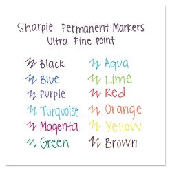 Sharpie Ultra Fine Tip Permanent Marker, Extra-Fine Needle Tip, Black, Dozen 5 Sharpie Ultra Fine Tip Permanent Marker, Extra-Fine Needle Tip, Black, Dozen -SAFAVIEH Shop 285330