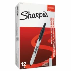 Sharpie Retractable Permanent Marker, Fine Bullet Tip, Black -SAFAVIEH Shop 285332