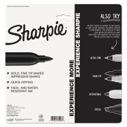 Sharpie Fine Tip Permanent Marker, Fine Bullet Tip, Assorted Colors, 24/Pack -SAFAVIEH Shop 285825