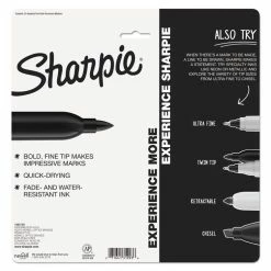Sharpie Fine Tip Permanent Marker, Fine Bullet Tip, Assorted Colors, 24/Pack -SAFAVIEH Shop 285825