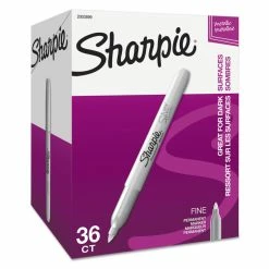 Sharpie Metallic Fine Point Permanent Marker Value Pack, Fine Bullet Tip, Metallic Silver, 36/Pack -SAFAVIEH Shop 285982