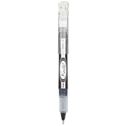 Pentel Finito! Porous Point Pen, Stick, Extra-Fine 0.4 Mm, Black Ink, Black/Silver Barrel