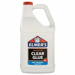 Elmer's Clear Glue, 1 Gal, Dries Clear