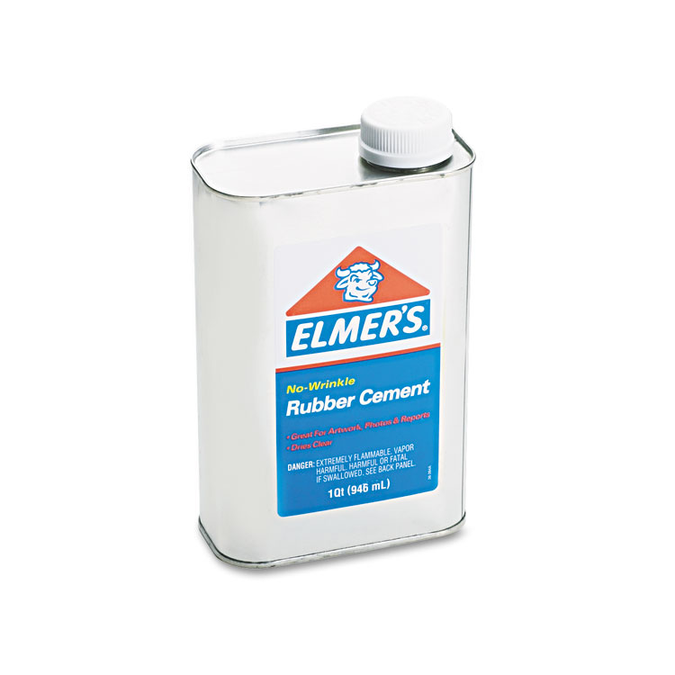 Rubber Cement, 32 oz, Dries Clear Elmer's Rubber Cement, 32 Oz, Dries Clear -SAFAVIEH Shop 34060