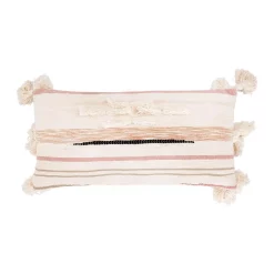 Throw Pillows 3R Studios Pink And Brown Striped Kilim Lumber 28 In. X 14 In. Throw Pillow -SAFAVIEH Shop 3r studios throw pillows df1644 4f 1000