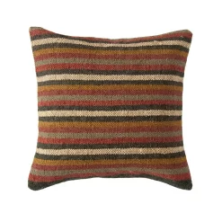 Throw Pillows 3R Studios Multicolor Striped Kilim Jute And Wool Blend 18 In. X 18 In. Throw Pillow