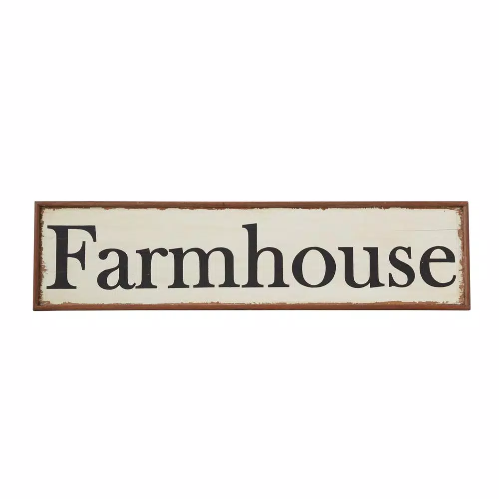 Wall Signs 3R Studios 48 In. L Combo Board Wood Hand-Painted Farmhouse Wall Decor 3 Wall Signs 3R Studios 48 In. L Combo Board Wood Hand-Painted Farmhouse Wall Decor