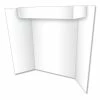 Eco Brites Two Cool Tri-Fold Poster Board, 24 X 36, White/White