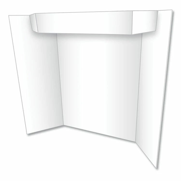 Eco Brites Two Cool Tri-Fold Poster Board, 24 X 36, White/White 3 Eco Brites Two Cool Tri-Fold Poster Board, 24 X 36, White/White