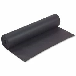 Pacon Rainbow Duo-Finish Colored Kraft Paper, 35 Lb Wrapping Weight, 36" X 1,000 Ft, Black