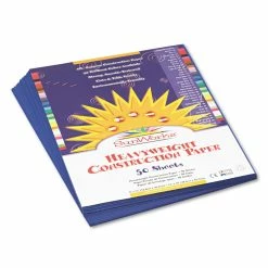 Prang SunWorks Construction Paper, 50 Lb Text Weight, 9 X 12, Dark Blue, 50/Pack
