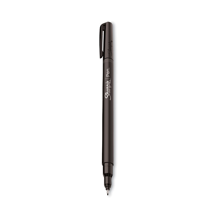 Water-Resistant Ink Porous Point Pen, Stick, Fine 0.4 mm, Black Ink, Black/Gray Barrel, Dozen Sharpie Water-Resistant Ink Porous Point Pen, Stick, Fine 0.4 Mm, Black Ink, Black/Gray Barrel, Dozen -SAFAVIEH Shop 763159