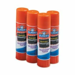 Elmer's Washable School Glue Sticks, 0.24 Oz, Applies Purple, Dries Clear, 4/Pack -SAFAVIEH Shop 803865