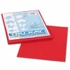 Pacon Tru-Ray Construction Paper, 76 Lb Text Weight, 9 X 12, Holiday Red, 50/Pack