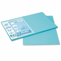 Pacon Tru-Ray Construction Paper, 76 Lb Text Weight, 12 X 18, Turquoise, 50/Pack