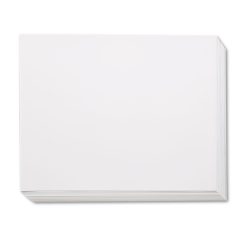 Pacon Four-Ply Railroad Board, 22 X 28, White, 100/Carton