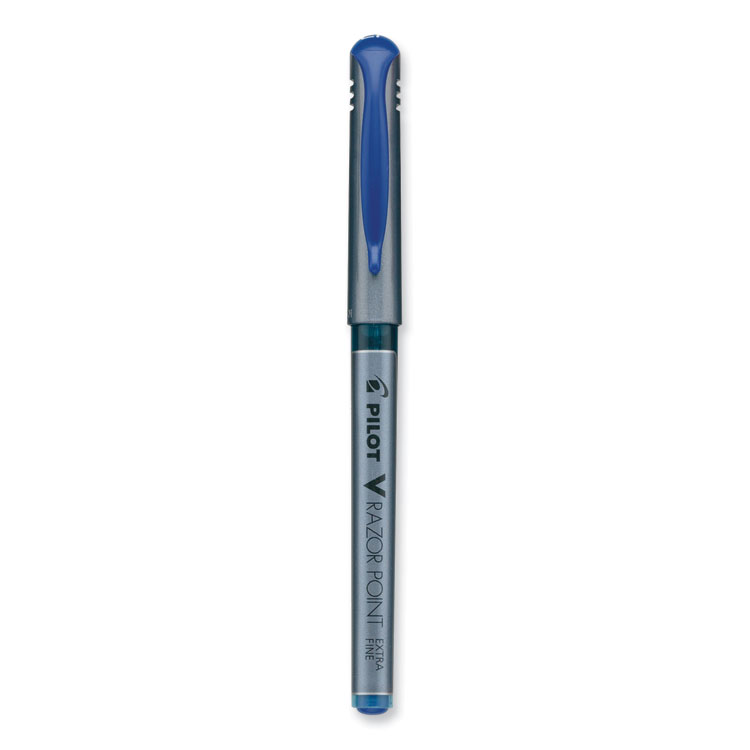 V Razor Point Liquid Ink Porous Point Pen, Stick, Extra-Fine 0.5 mm, Blue Ink, Gray Barrel, Dozen Pilot V Razor Point Liquid Ink Porous Point Pen, Stick, Extra-Fine 0.5 Mm, Blue Ink, Gray Barrel, Dozen -SAFAVIEH Shop 824837