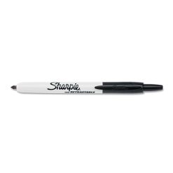 Sharpie Retractable Permanent Marker, Fine Bullet Tip, Black -SAFAVIEH Shop 85637