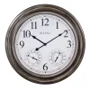 Wall Clocks Bulova Indoor/Outdoor Molded Silver Tone Case 20 In. Round Wall Clock 2 Wall Clocks Bulova Indoor/Outdoor Molded Silver Tone Case 20 In. Round Wall Clock -SAFAVIEH Shop aged silver bulova wall clocks c4125 64 1000