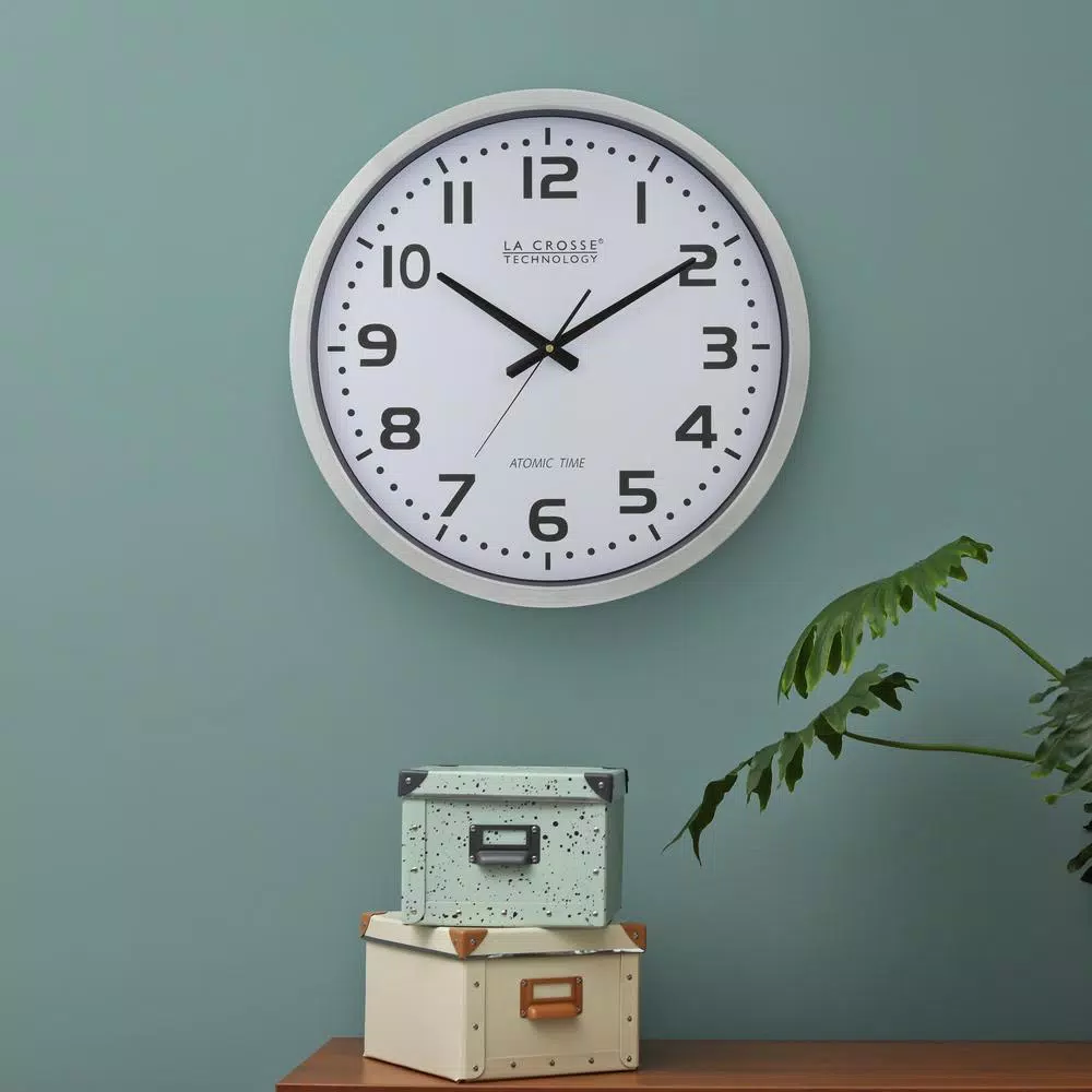 Wall Clocks La Crosse Technology 20 In. Large Analog Wall Clock 10 Wall Clocks La Crosse Technology 20 In. Large Analog Wall Clock - Image 8