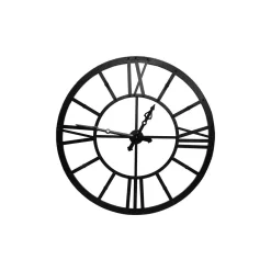 Wall Clocks 3R Studios Black Metal Framed Wall Clock