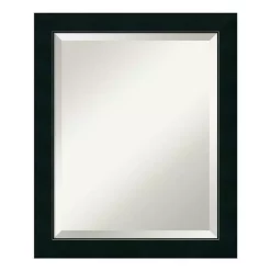 Mirrors Amanti Art Nero 19 In. W X 23 In. H Framed Rectangular Bathroom Vanity Mirror In Black -SAFAVIEH Shop black amanti art mirrors dsw1378140 1f 1000