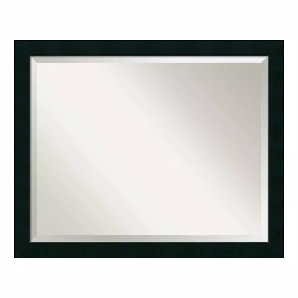 Mirrors Amanti Art Nero 31 In. W X 25 In. H Framed Rectangular Bathroom Vanity Mirror In Black 6 Mirrors Amanti Art Nero 31 In. W X 25 In. H Framed Rectangular Bathroom Vanity Mirror In Black - Image 4