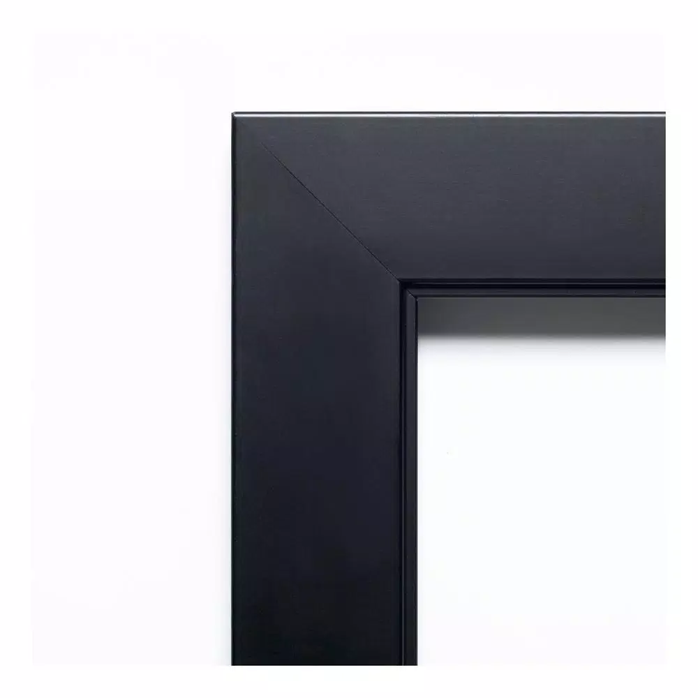 Mirrors Amanti Art Nero 31 In. W X 25 In. H Framed Rectangular Bathroom Vanity Mirror In Black 4 Mirrors Amanti Art Nero 31 In. W X 25 In. H Framed Rectangular Bathroom Vanity Mirror In Black - Image 2