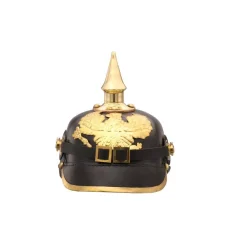 Wall Accents Benzara Black And Gold Imperial Prussian Helmet