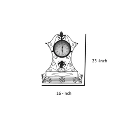 Table Clocks Benjara Epoch Black Metal Outdoor Clock -SAFAVIEH Shop black benjara table clocks 35422 44 1000