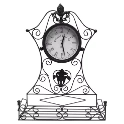 Table Clocks Benjara Epoch Black Metal Outdoor Clock