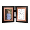 Table Clocks Bulova 8.5 In. H X 13.25 In. W Hinged Clock And Photo Combination In Black Metal 2 Table Clocks Bulova 8.5 In. H X 13.25 In. W Hinged Clock And Photo Combination In Black Metal -SAFAVIEH Shop black bulova table clocks b1230 64 1000
