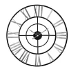 Wall Clocks Bulova 60 In. H X 60 In. W Weathered Metal Case Round Oversized Wall Clock -SAFAVIEH Shop black bulova wall clocks c4877 64 1000