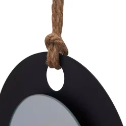 Wall Accents DANYA B Algarve Black Round Pillar Candle Sconce With Mirror And Rope 15 Wall Accents DANYA B Algarve Black Round Pillar Candle Sconce With Mirror And Rope -SAFAVIEH Shop black danya b candle holders se2168 76 1000