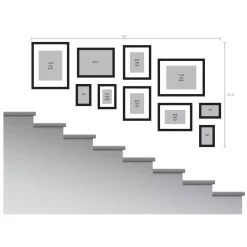 Picture Frames DesignOvation Gallery 8 In. X 10 In. Matted To 5 In. X 7 In. Black Picture Frame (Set Of 4) -SAFAVIEH Shop black designovation picture frames 209131 76 1000