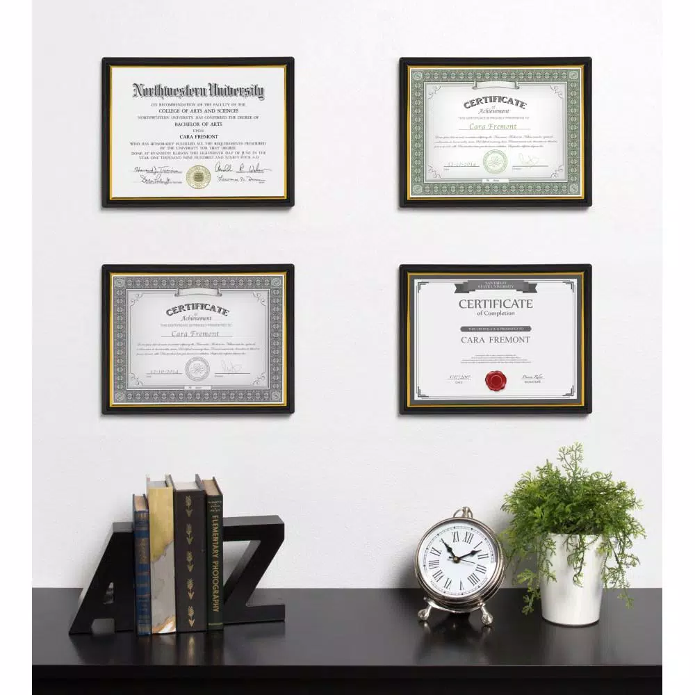 DesignOvation Corporate Document 8.5 In. X 11 In. Black Picture Frames (Set Of 12) 8 DesignOvation Corporate Document 8.5 In. X 11 In. Black Picture Frames (Set Of 12) - Image 6