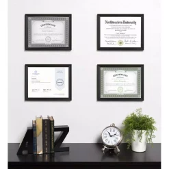 Picture Frames DesignOvation Cornell 8.5 In. X 11 In. Black Picture Frame (Set Of 4) 13 Picture Frames DesignOvation Cornell 8.5 In. X 11 In. Black Picture Frame (Set Of 4) -SAFAVIEH Shop black designovation picture frames 211521 fa 1000