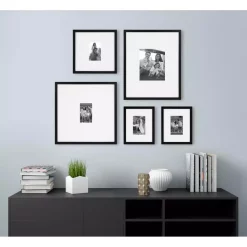 Picture Frames DesignOvation Gallery 16 In. X 20 In. Matted To 8 In. X 10 In. Black Picture Frame -SAFAVIEH Shop black designovation picture frames 216721 31 1000