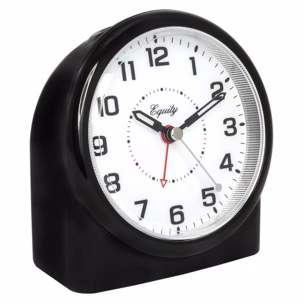 Table Clocks Equity By La Crosse Large 4.72 In. Black Analog Alarm Table Clock With Night Vision Technology 7 Table Clocks Equity By La Crosse Large 4.72 In. Black Analog Alarm Table Clock With Night Vision Technology - Image 5