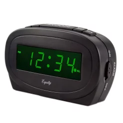 Table Clocks Equity By La Crosse Digital 0.60 In. Green LED Electric Alarm Table Clock -SAFAVIEH Shop black equity by la crosse table clocks 30226 1f 1000