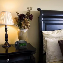 Table Clocks Equity By La Crosse Digital 0.60 In. Green LED Electric Alarm Table Clock -SAFAVIEH Shop black equity by la crosse table clocks 30226 31 1000