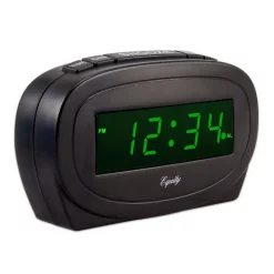 Table Clocks Equity By La Crosse Digital 0.60 In. Green LED Electric Alarm Table Clock -SAFAVIEH Shop black equity by la crosse table clocks 30226 4f 1000