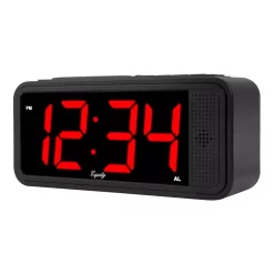 Table Clocks Equity By La Crosse Red 1.8 In. LED Quick Set Electric Alarm Table Clock With HI/LO Dimmer -SAFAVIEH Shop black equity by la crosse table clocks 75905 1f 1000