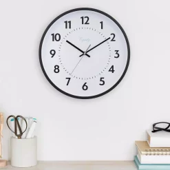Wall Clocks Equity By La Crosse 14 In. Commercial Black Analog Wall Clock -SAFAVIEH Shop black equity by la crosse wall clocks 25509 44 1000