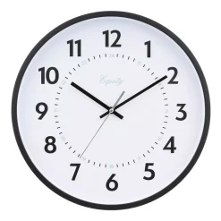 Wall Clocks Equity By La Crosse 14 In. Commercial Black Analog Wall Clock